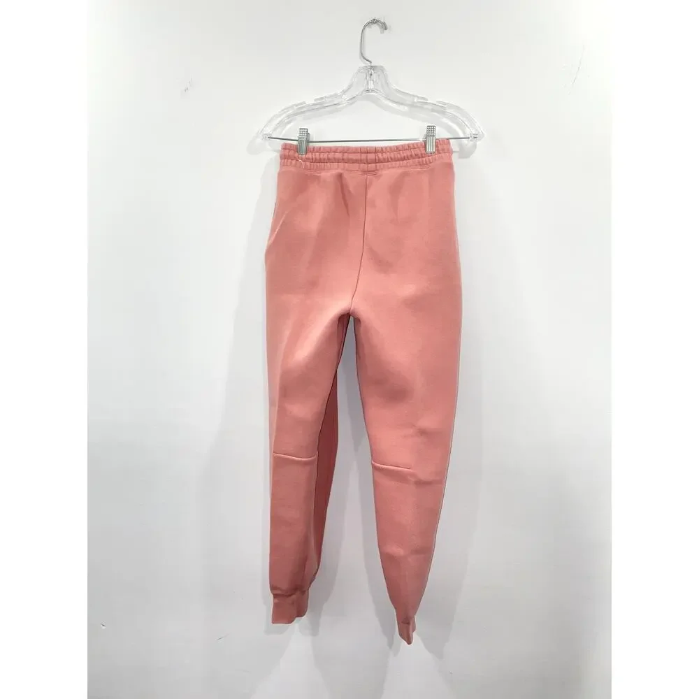 Nike Womens Fleece Joggers Dusty Rose Pink Sweatpants Drawstring S BARELY USED